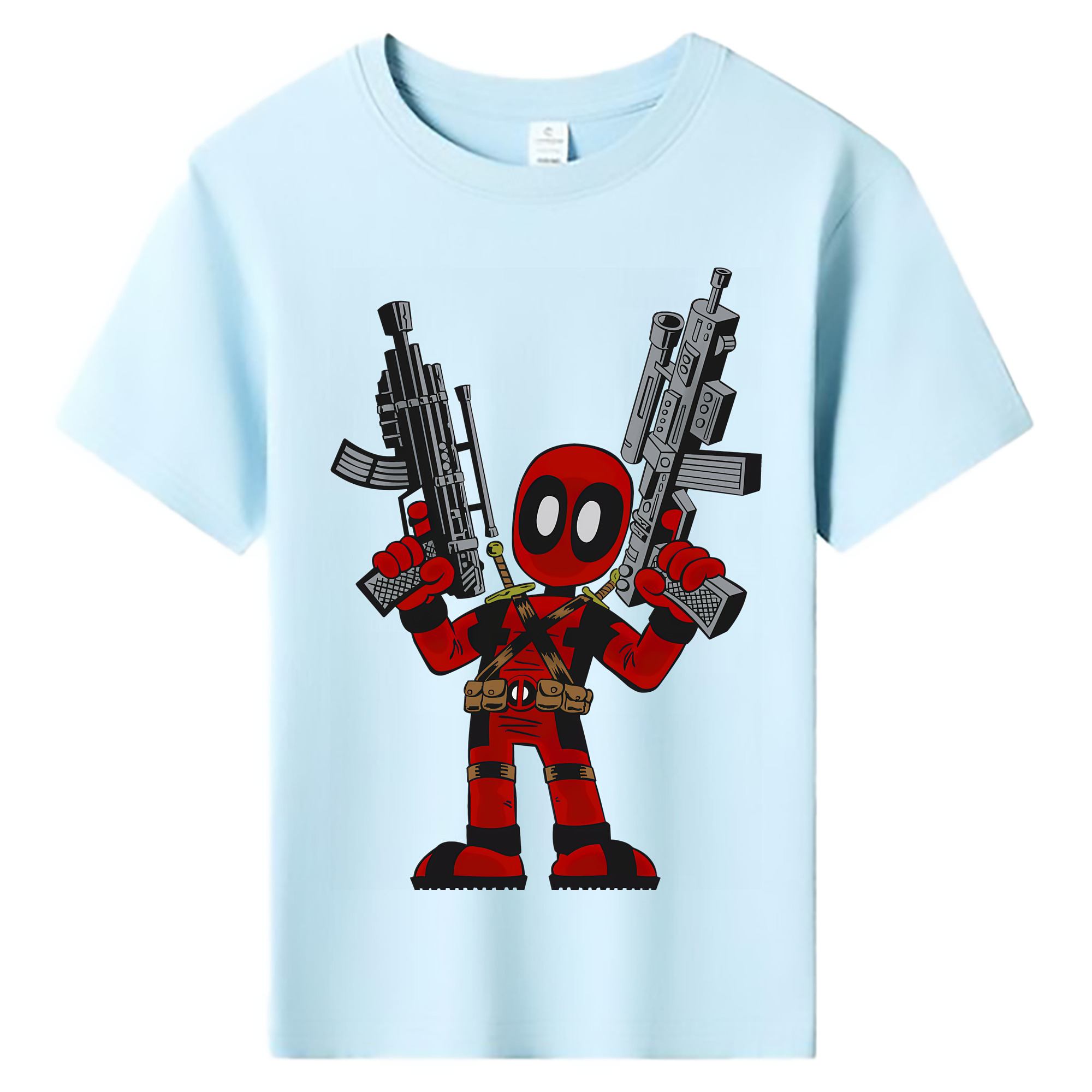 （画像用） Deadpool デッドプール 綿100％キッズTシャツ（フロントプリント）